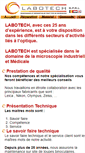 Mobile Screenshot of labotech.be